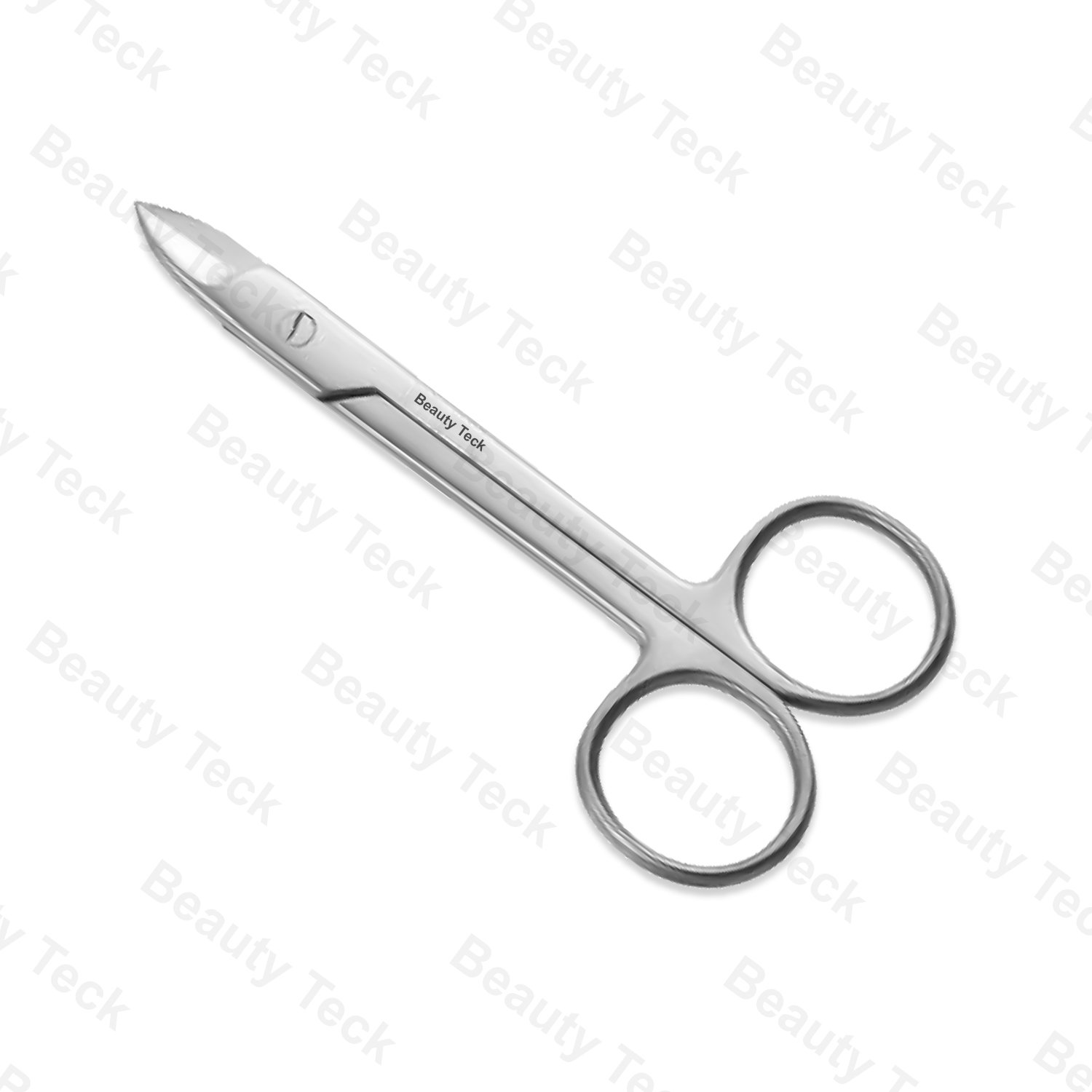 BEAUTY Teck Toe Nail Scissors (Fix Screw, Mirror/Satin) Curved: BTB2-1317